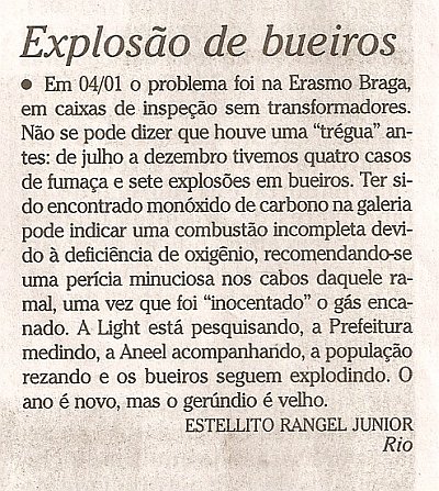 Continuam a explodir.