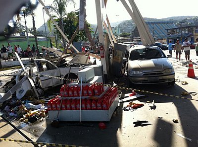 Posto ficou destruido.